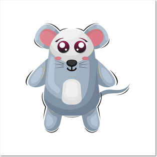 Cute Mouse Cartoon Posters and Art